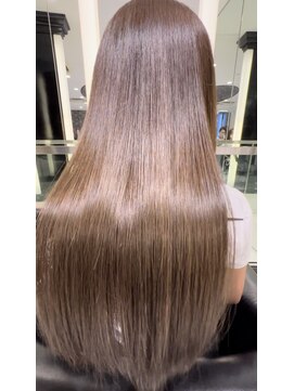 エアー 銀座タワー(AIR) ツヤ髪スタイル/くすみカラー/美髪/ケアカラー　【榛葉】