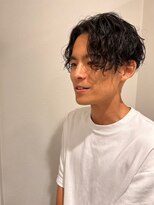 ゴデーレ(GODERE)&nbsp;メンズカットスパイラルパーマセミウェットセンターパート