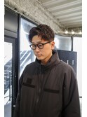 波巻きハイライトアップバングツーブロックマッシュ