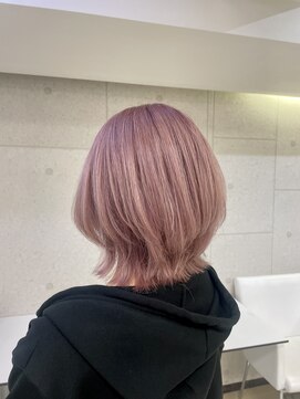 ザナドゥー 上野店(Xanadu) ペールピンク×ウルフカット