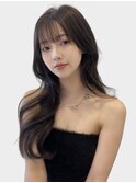 韓国ヘア ヨシンモリ くびれ巻き くびれヘア レイヤーカット