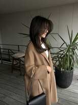 リバレッジ 広尾(Leverage)&nbsp;大人グレージュロングフェイスレイヤー:Kazuma Osumi