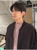 メンズシルバーグレーブリーチカラーメンズブリーチショート