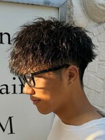 *NOISM波巻きツイストスパイラルパーマツーブロックマッシュ