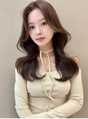 黒髪小顔ワンレンストレートレイヤー5123