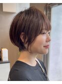 ショートヘア/前髪あり/髪質改善/白髪ぼかし/阪急豊中