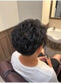 スパイキーショート/スペインカール<理容室>[メンズ/床屋/神田]