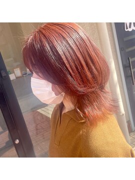 リラ(Lila) ○レイヤースタイル×オレンジブラウン○