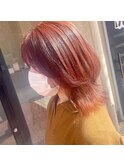 ○レイヤースタイル×オレンジブラウン○