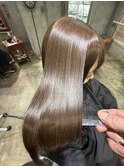 髪質改善トリートメントイルミナカラーブラウンベージュ　原宿