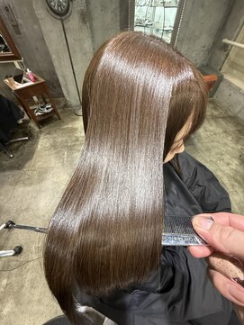 サロンドミルク 原宿(salon de MiLK) 髪質改善トリートメントイルミナカラーブラウンベージュ　原宿