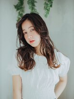 ブール 千歳烏山(bool)&nbsp;薄めバング×ウェーブスタイルv