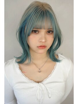 ロッジアート(Lodge art) pail blue × design