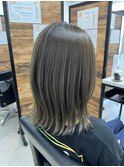 切りっぱなしスタイル&髪質改善