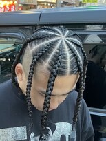 スウェル 津田沼店(Swell)&nbsp;コーンロウ/サーフカール/スパイキーショート/ブルーブラック