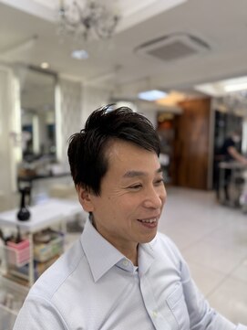 クオリス 赤塚店(QUALIS) 社会人◎秋の黒髪七三アップバングビジネスマン