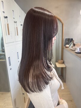 ロンドアジュール 横浜(Lond azur) チャコール/オリーブグレー/レイヤーカット小顔顔周り韓国横浜