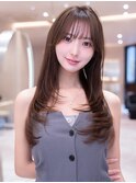 20代30代/顔周りレイヤー/ロング