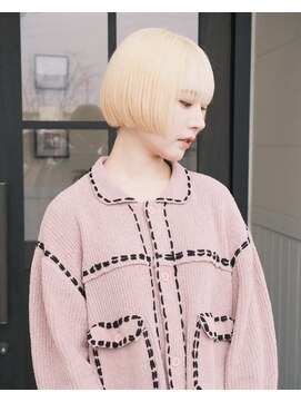 ブロンドミニボブ