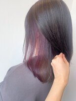 アルファ(Hair Salon alpha)&nbsp;【大人可愛い】ハイライト×イヤリングカラー　オリーブベージュ