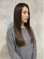 レセ 南柏店(Laissez)&nbsp;ショコラベージュ/艶髪質改善ストレート/ミディアム/サラつや
