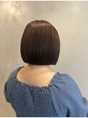 ラベンダーブラウン×ボブ