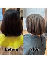 モンド ヘアクリエーション 新栄店(monde hair creation)&nbsp;【monde】before × after × 髪質改善