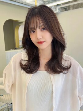 エトワール バイ ヴィンス(etoile by vince) 韓国風/レイヤー/前髪/顔まわり/小顔/2wayバング/髪質改善/縮毛