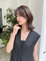 マリアバイアフロート(Maria by AFLOAT)&nbsp;レイヤーミディアム外ハネグレーベージュ