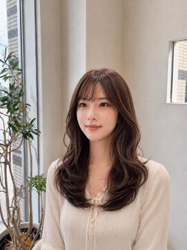 ビーアップヘアー(be:up hair) 韓国風くびれレイヤー×ゆる巻きロング