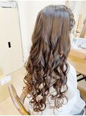 ロング巻き下ろしアレンジ　【ヘアアレンジ　立川/立川南/立川】