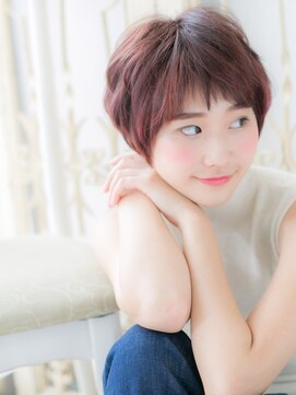 モッズ ヘア 福岡姪浜店(mod's hair) *mod's姪浜*…こっくりピンクベージュくせ毛風ふわふわショートe