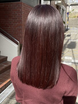 トゥーリ 長崎住吉店(tuuli) 髪質改善カラー ピンク  西めぐみ