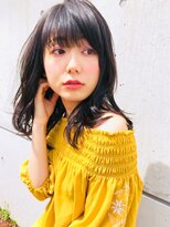セレブ巻きダークブラウン_ラベンダーカラー
