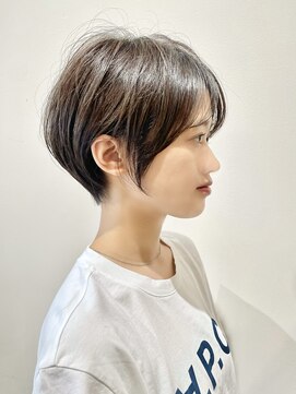 ルエ(rue) 大人可愛い◎小顔耳かけ丸みショートボブ