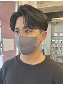 ◇韓国ヘア センターパート ニュアンスパーマ 前下がり