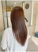 熊本白髪ぼかしハイライトツヤ髪30代ヘアスタイル