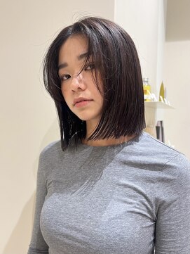 ネロ ヘアサロン ネイビー 渋谷(NERO HAIRSALON NAVY) 【近藤真帆】ブラウンベージュ　ボブ　髪質改善