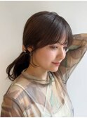 髪質改善*くびれレイヤーロング前髪パーマ*【Zina 大阪茨木】