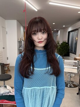 カルテ(QUARTE) 暖色ブラウンに顔まわりレイヤー