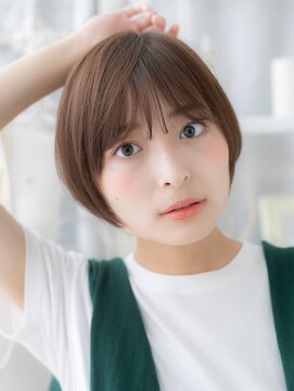 モッズヘア 越谷(mod's hair) 透けバングくすみカラー小顔マッシュショートh3越谷20代30代40代