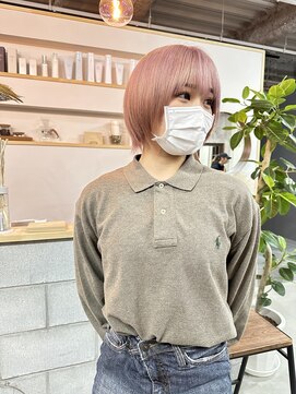 髪屋 紬 【Chu】ピンク/ショート/ハイトーン