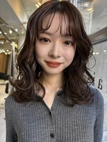 メゾンアクア 表参道(Maison ACQUA)&nbsp;＋小顔ウェーブミディアム似合わせカットメルティーカラー/着物