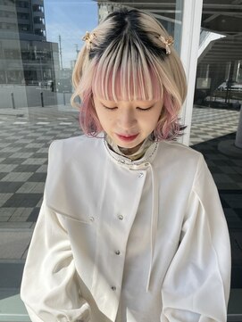 ブランシェ JR勝川駅南口店(BRANCHE) 【beige×pink】抜け感たっぷりデザインカラー☆