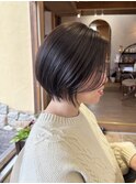 ラベンダーブラウン×大人ショートヘア
