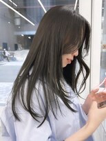 ニトバイアンキシム(nit by ahnkism)&nbsp;【レイヤーカット】韓国ヘア顔まわりカットロングレイヤー堀江