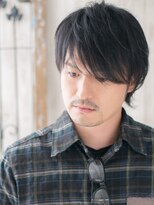 モッズヘア メン 仙台愛子駅前店(mod's hair men)&nbsp;30代40代伸ばしかけ刈り上げないウルフメンズカットb仙台愛子