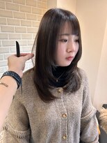 ジプソ(Gypso)&nbsp;内巻きハイレイヤーカット＊ブラウングレージュ