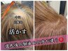カット 白髪ぼかしハイライトカラー 厳選トリートメント