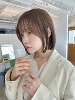 サンド クリア 横浜本店(sand clear)&nbsp;透明感大人切りっぱなしボブ